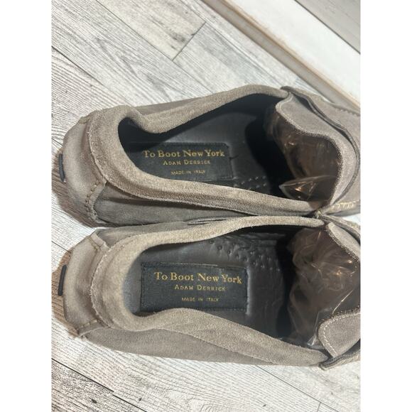 To Boot New York Adam Derrick Suede Driving Shoes Loafers Slip On Gray 9 Italy - Picture 4 of 8